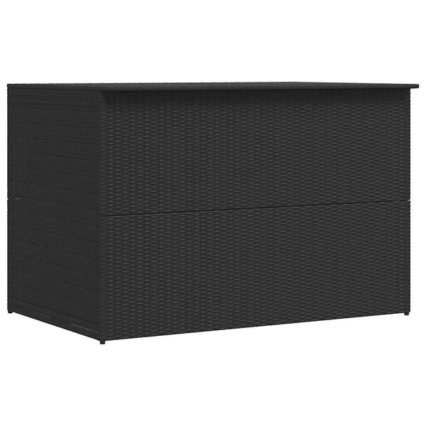 vidaXL Boîte de rangement de jardin noir 150x100x100 cm résine tressée