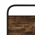 vidaXL Cadre de lit en métal sans matelas chêne fumé 200x200 cm