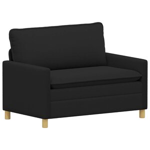 vidaXL Canapé Noir 126 x 81 x 87 5 cm Tissu