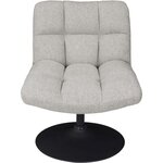 Fauteuil pivotant en tissu anton