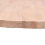 vidaXL Dessus de table Ø70x4 cm rond bois massif de hêtre