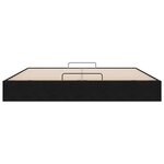 VidaXL Cadre de lit ottoman avec matelas noir 180x200 cm velours