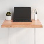 vidaXL Dessus de table bois massif traité bordure assortie