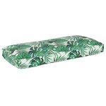 vidaXL Coussin de palette pour siège/dossier Motif Feuille 120x50x12 cm Tissu Oxford