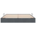 vidaXL Lit de Rangement avec stockage Gris foncé 180 x 200 cm Velours