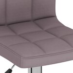 vidaXL Tabourets de bar lot de 2 taupe tissu