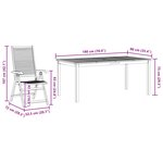 vidaXL Ensemble de salle à manger pour jardin 9 Pièces Marron
