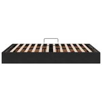 vidaXL Cadre de lit ottoman avec stockage Noir 140 x 190 cm Velours