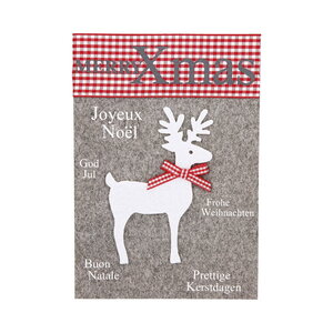 Carte De Vœux - Fêtes de Fin D'année - Joyeux Noël - Cerf IX