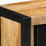vidaXL Meuble TV 100x30x40 cm bois massif de manguier brut