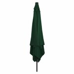 vidaXL Parasol de jardin Vert 295 x 295 x 245 cm Polyester  Acier