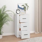 vidaXL Buffet Blanc 40x33x70 cm Bois d'ingénierie