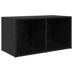 vidaXL Meuble TV 3 Pièces Noir 107 x 35 x 37 cm Bois d'ingénierie