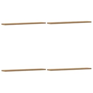 vidaXL Étagères murales 4 Pièces chêne artisanal 60x20x1 5 cm