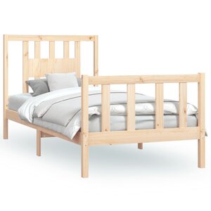 vidaXL Cadre de lit sans matelas bois de pin massif 90x200 cm