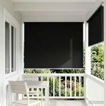 vidaXL Store enrouleur Protection UV Noir 120 x 230 cm Polyester