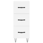 vidaXL Buffet haut Blanc 34 5x34x180 cm Bois d'ingénierie