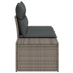 vidaXL Canapé de jardin Gris 123 x 62 x 69 cm polyrotin
