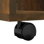 vidaXL Armoire roulante Chêne fumé 60x35x75 cm Bois d'ingénierie