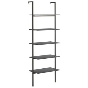 vidaXL Étagère inclinée à 5 niveaux Noir 64x35x185 cm