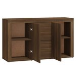 vidaXL Buffet Chêne marron 120x36x69 cm Bois d'ingénierie