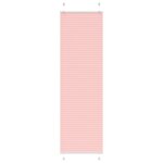 vidaXL Store plissé rose 55x200 cm largeur du tissu 54 4 cm polyester