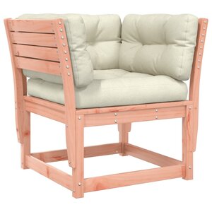 vidaXL Canapé de jardin accoudoirs avec coussins bois massif douglas