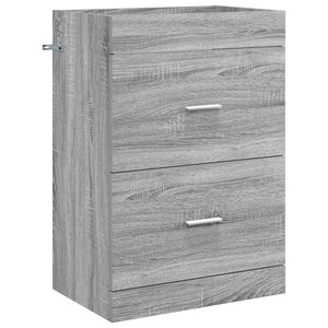 vidaXL Meuble sous lavabo de salle de bain Sonoma gris