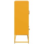vidaXL Buffet haut jaune moutarde 68x39x111 5 cm acier