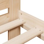 vidaXL Cadre de lit sans matelas 120x190 cm bois de pin massif