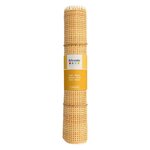 3 rouleaux de cannage - rotin mailles fines carrées 30 x 50 cm