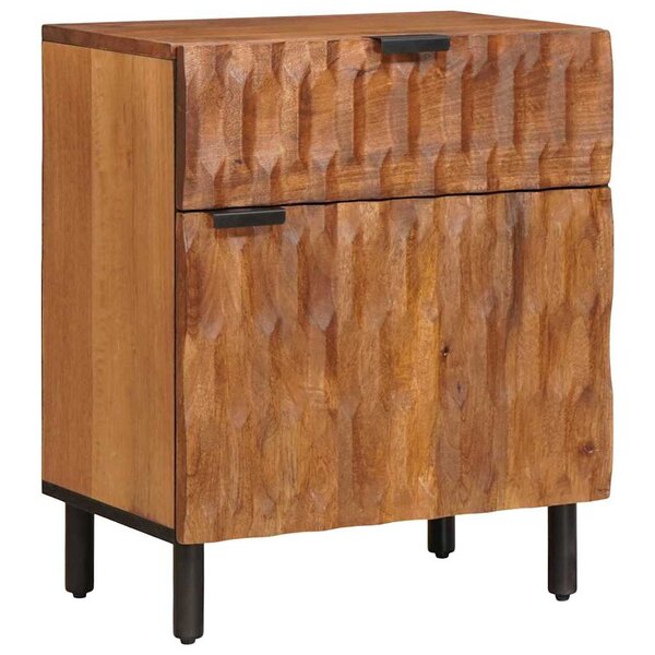 vidaXL Cabinet de chevet Marron 50 x 33 x 60 cm Bois de mangue massif