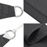 vidaXL Parasol en tissu oxford carré 4 5x4 5 m anthracite