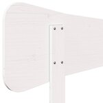 vidaXL Tête de lit blanc 75 cm bois massif de pin
