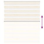 vidaXL Store zèbre beige marbré largeur du tissu 120 9 cm polyester