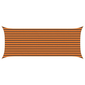 vidaXL Voile d'ombre Orange et marron 2 x 5 m 100 polyester Oxford