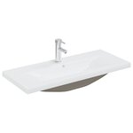 vidaXL Ensemble de meubles de salle de bain 2 Pièces gris béton