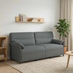 vidaXL Canapé 100  polyester  cadre en métal  MDF  Contreplaqué