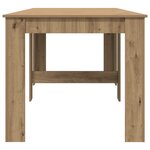 vidaXL Table à dîner 240 x 85 x 75 cm Bois d'ingénierie