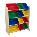 Kidkraft unité de rangement de jouets sort it & store it primaire