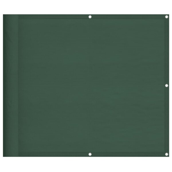 vidaXL Écran de balcon vert foncé 90x1000 cm 100  polyester oxford