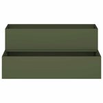 vidaXL Cache-pot de jardin Vert olive 100 x 60 x 45 cm Acier