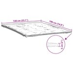 vidaXL Protège-matelas blanc 140x190 cm