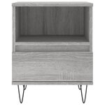 vidaXL Tables de chevet 2 Pièces sonoma gris 40x35x50 cm bois ingénierie