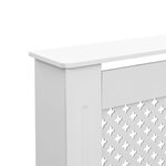 vidaXL Cache-radiateur Blanc 152x19x81 5 cm MDF