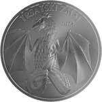 Pièce de monnaie en Argent 4 Euro g 31.1 (1 oz) Millésime 2024 TRSAT DRAGON