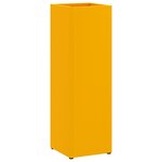 vidaXL Porte-parapluie Moutarde 15 5 x 15 5 x 49 cm Acier