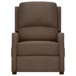 vidaXL Fauteuil inclinable électrique Taupe Tissu