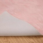 vidaXL Tapis en fausse Tafalla Rose 240 x 340 cm Polyester