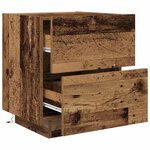 vidaXL Table de chevet Bois ancien 45 x 40 x 55 cm Bois d'ingénierie
